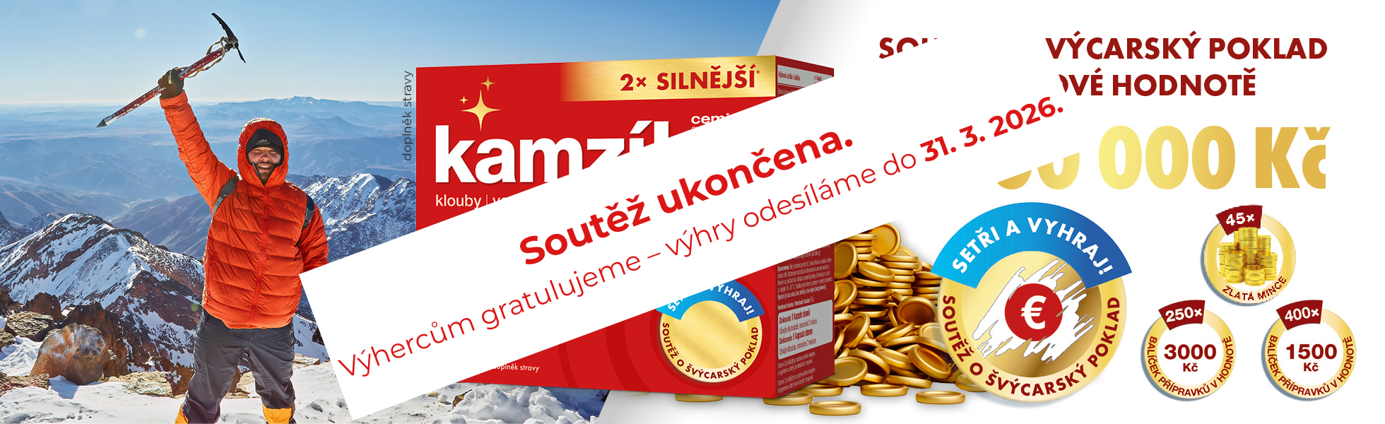 Soutěž ukončena. Výhercům gratulujeme – výhry odesíláme do 31. 3. 2026.